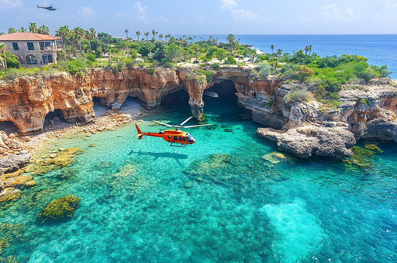 Helicopter - BEYOND by Medov Group is your onboard concierge for discovering unforgettable, personalized excursions